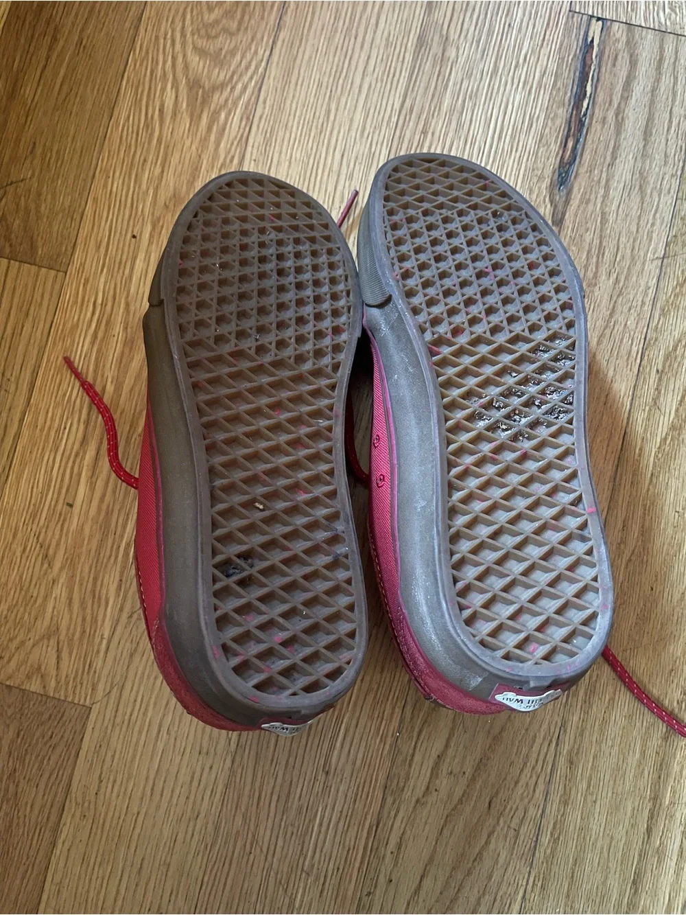 Vans Red Suede Low-Top Sneakers